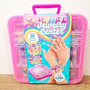 Just My Style ULTIMATE Jewelry Making Center for Kids New 300 Beads Case
